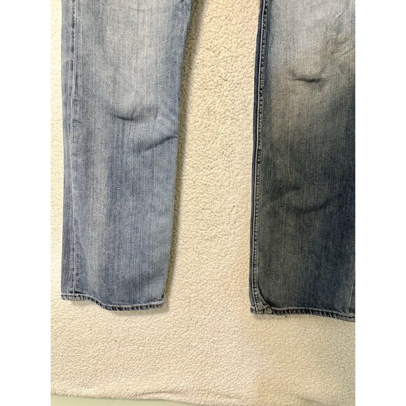 VTG Banana Republic Mens Jean 34X34 Straight Leg Blue Cotton Faded Pockets Denim - Picture 9 of 16
